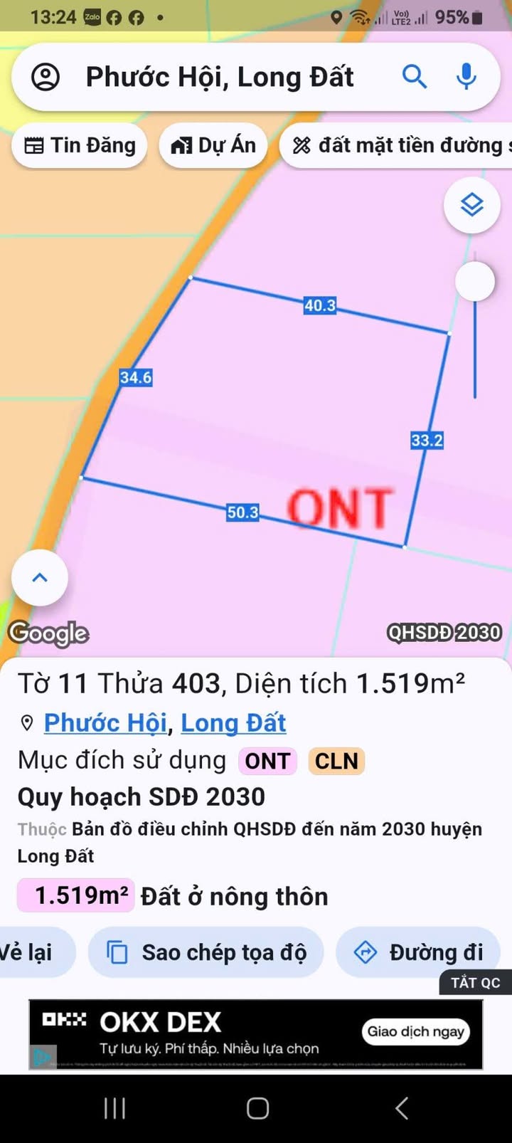 Nhà vườn Phước Hội, Đất Đỏ 1.500m² giá 4 tỷ - Không thể bỏ lỡ!