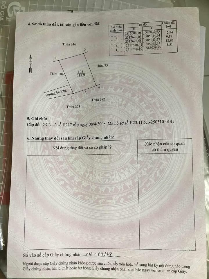 Đất nền Tân Hưng Hải Dương 113.9m² giá 1.595 tỷ - Đầu tư lý tưởng!