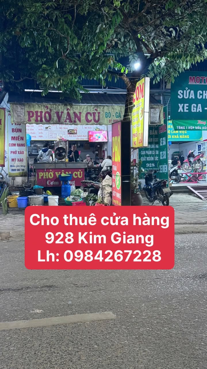 Cửa hàng cho thuê 928 Kim Giang 50m² - Mặt tiền rộng, vị trí đắc địa!