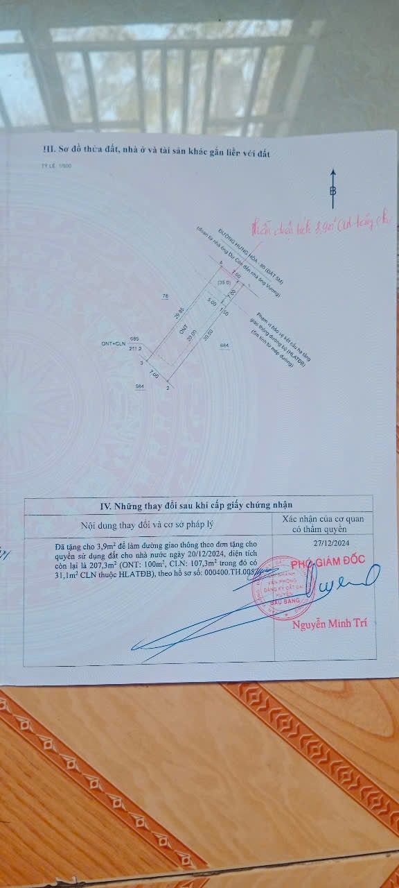 Đất ấp 3 Hưng Hòa 210m² giá 1.65 tỷ - Sổ đỏ chính chủ