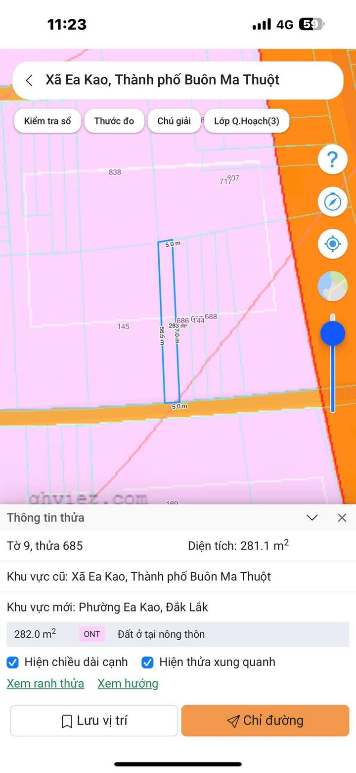 Lô đất hẻm cấp 1 đường 19/5 P Ea Kao 285m² giá chỉ 990 triệu - Đầu tư sinh lời ngay!