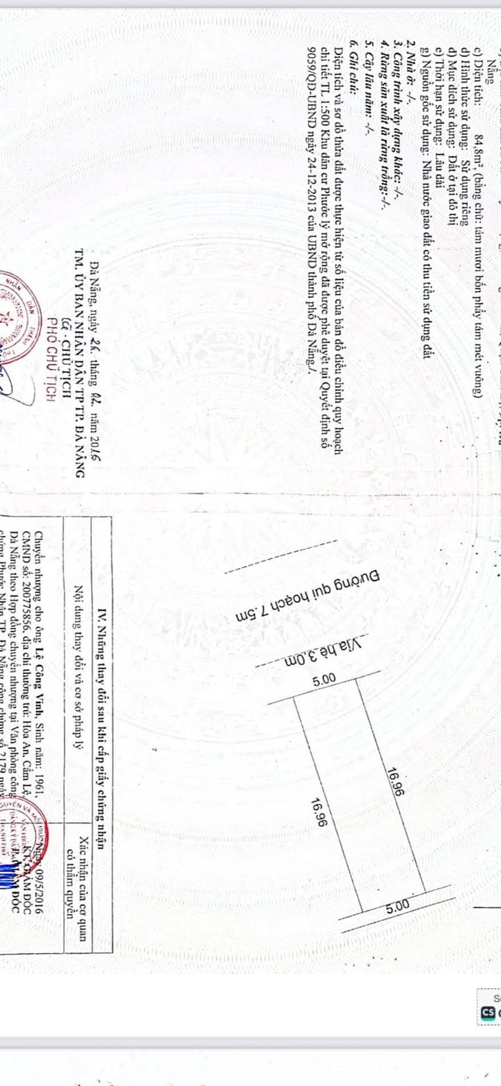 Đất mặt tiền Bùi Giáng, phường Hòa An, 85m² giá 5.3 tỷ - Cơ hội đầu tư hấp dẫn!