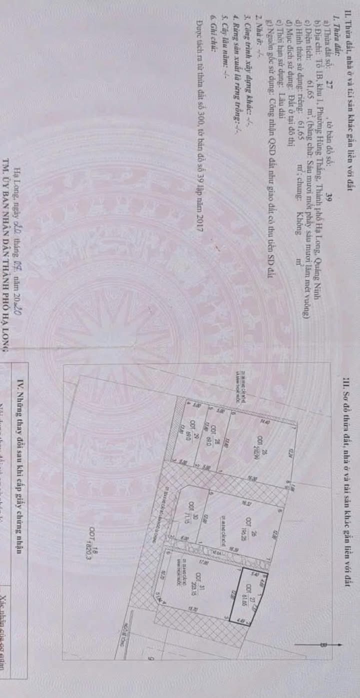 Đất thổ cư Bãi Cháy Quảng Ninh 61.5m² giá 2 tỷ - View hồ Hùng Thắng tuyệt đẹp!