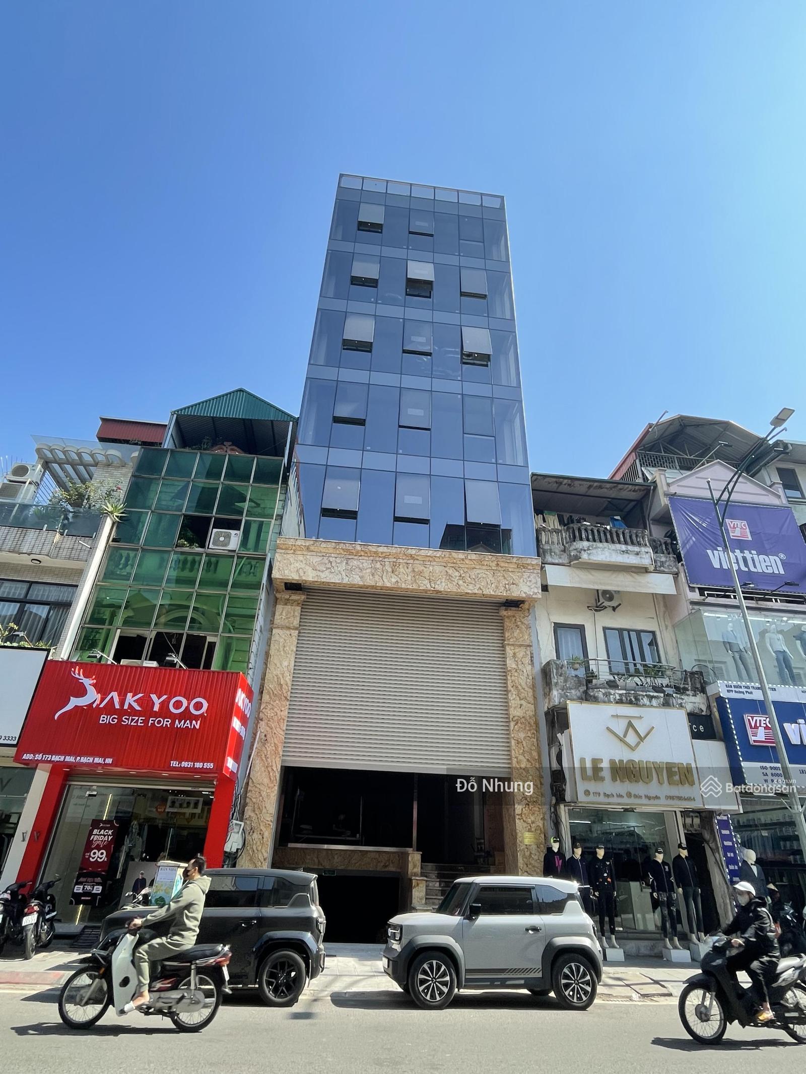 Cho thuê tòa nhà văn phòng 8 tầng phố Đại La, Bạch Mai 270m² - Vị trí kinh doanh đắc địa!