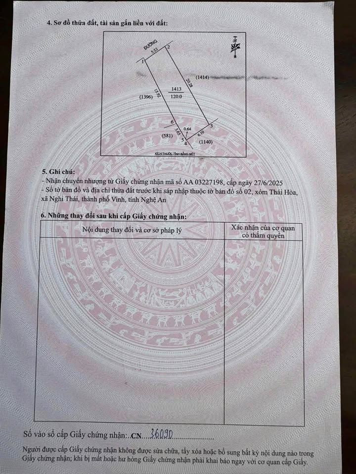 Đất Nghi Thái Nghi Lộc 120m² giá 1.X tỷ - Đường nhựa ô tô vào tận nơi!