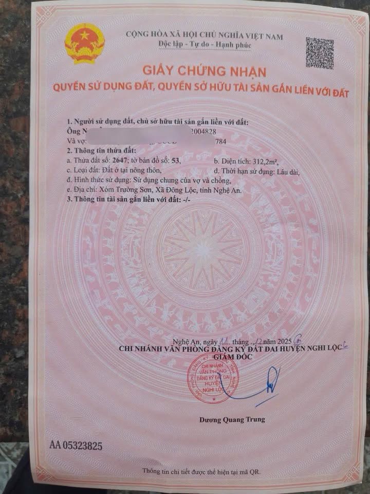 Lô đất Nghi Trường 137,2m² giá 1,5 tỷ - Đầu tư an cư lý tưởng!