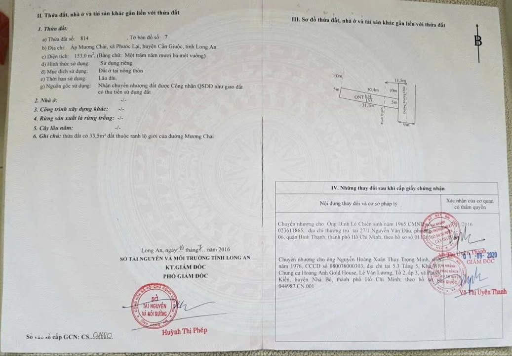 Bán nhà yến tại xã Phước Lai, Cần Giuộc, Long An 153m² giá 2.8 tỷ - Đầu tư sinh lời hiệu quả!