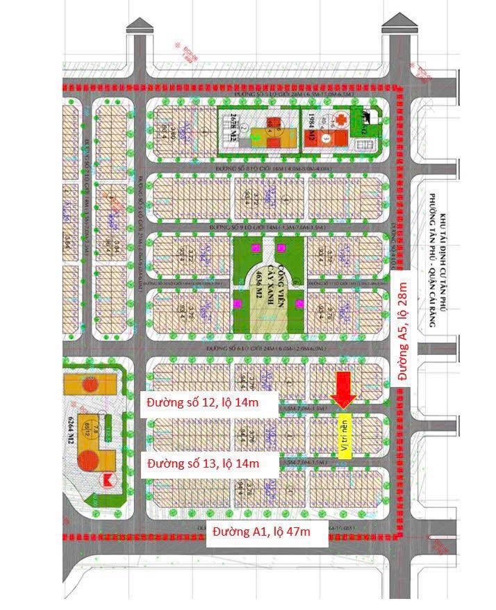 Đất nền khu tái định cư Cái Răng 63m² giá 720 triệu - Vị trí sáng đẹp, thương lượng tốt!