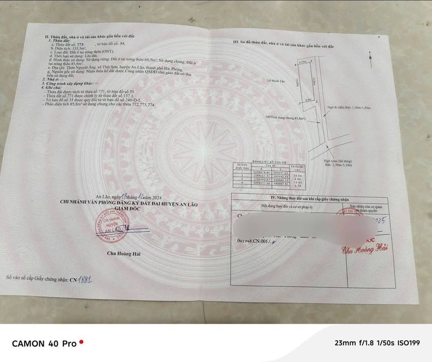 Lô đất Thái Sơn - An Lão 69m² giá từ 6xx triệu - Cơ hội đầu tư hiếm có!