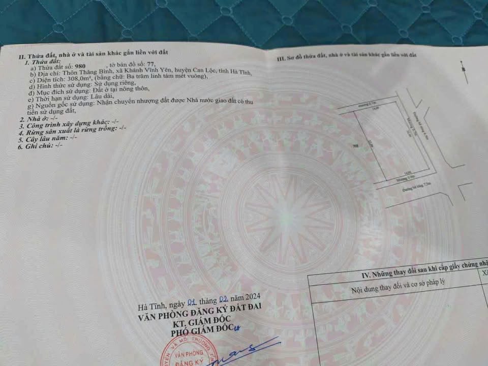 Đất thổ cư Khánh Vĩnh Yên 308m² giá 1.7 tỷ - Đầu tư sinh lời hấp dẫn!