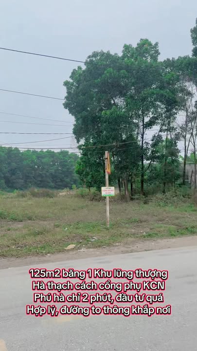 Đất nền 125m² Hà Thạch, Phú Thọ giá 2.1 tỷ - Đầu tư sinh lời cao!