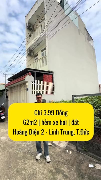 Đất Hẻm Xe Hơi Hoàng Diệu 2, Linh Trung 65m² chỉ 3.99 tỷ - Cơ hội đầu tư hấp dẫn!