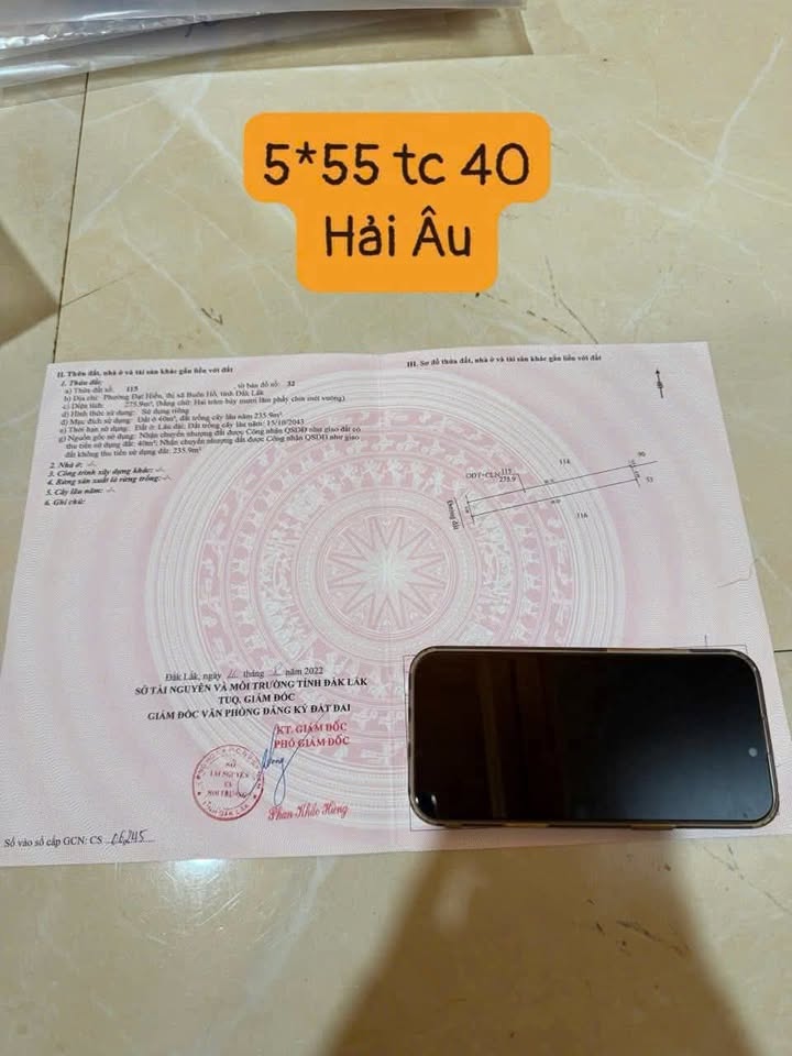 Bán FrontHouse mặt tiền Hải Âu, phường Đạt Hiếu, 275m² - Giá 740 triệu, cơ hội đầu tư hấp dẫn!