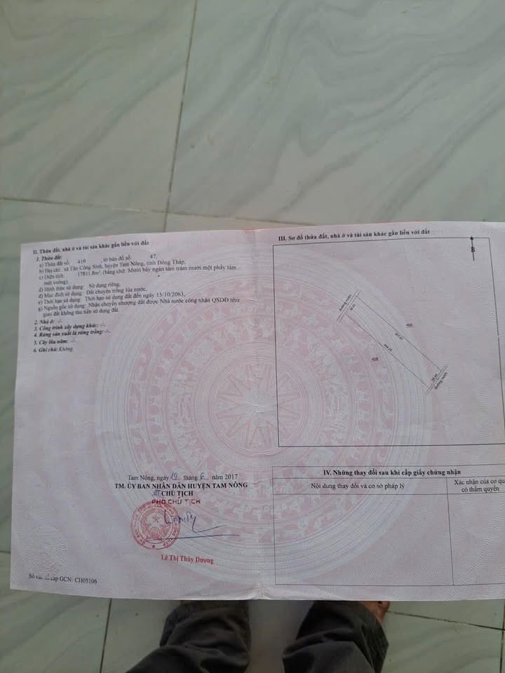 Đất nông nghiệp 18 công tại Tân Công Sính, Tam Nông giá 2.25 tỷ - Cơ hội đầu tư hấp dẫn!