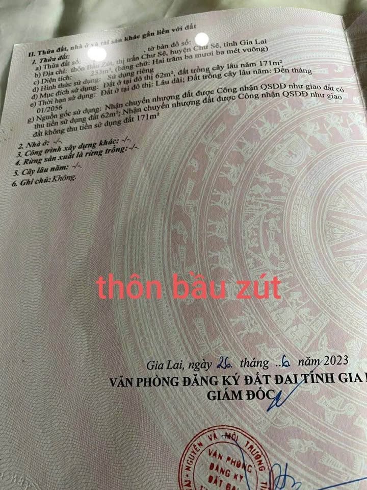 Đất nền Mỹ Thạch, Chư Sê 228m² giá 700 triệu - Tiềm năng sinh lời cao!