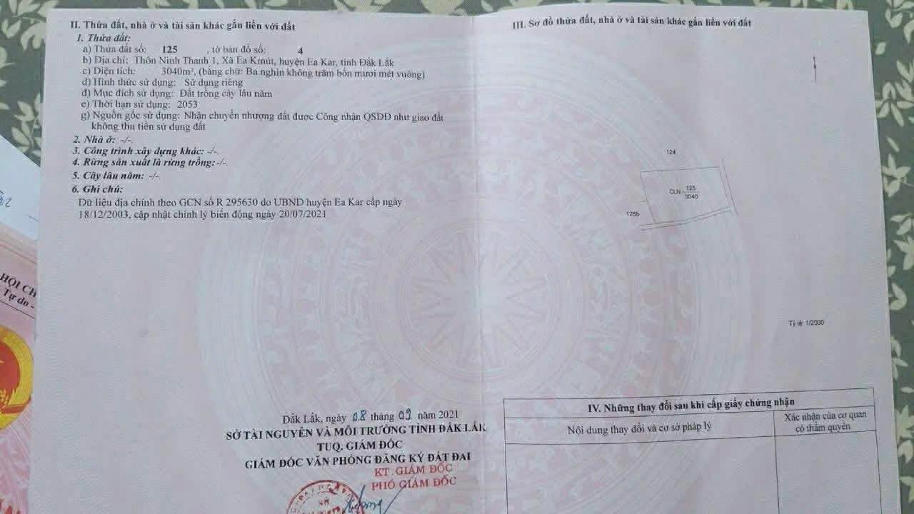 Đất Eakmut, Ea Kar 10800m² giá 1 tỷ - Đầu tư sinh lời lý tưởng!