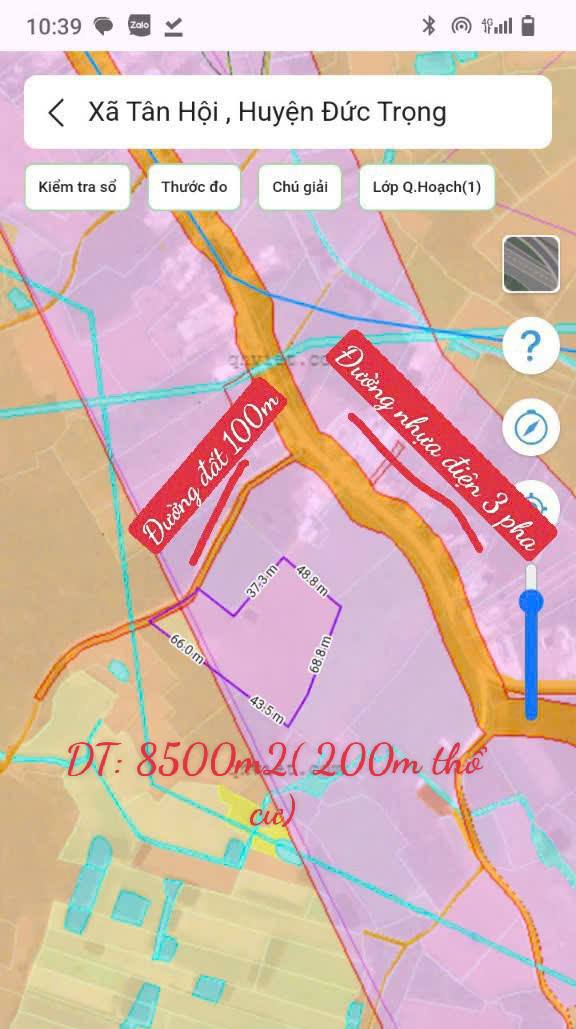 Đất thổ cư 8500m² Tân Hội, Lâm Đồng - Tiềm năng nông nghiệp tốt!