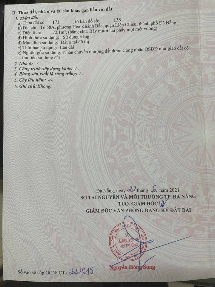 Đất nền Hòa Khánh Bắc 72m² giá chỉ 1.45 tỷ - Hướng Bắc, gần chợ và khu công nghiệp!