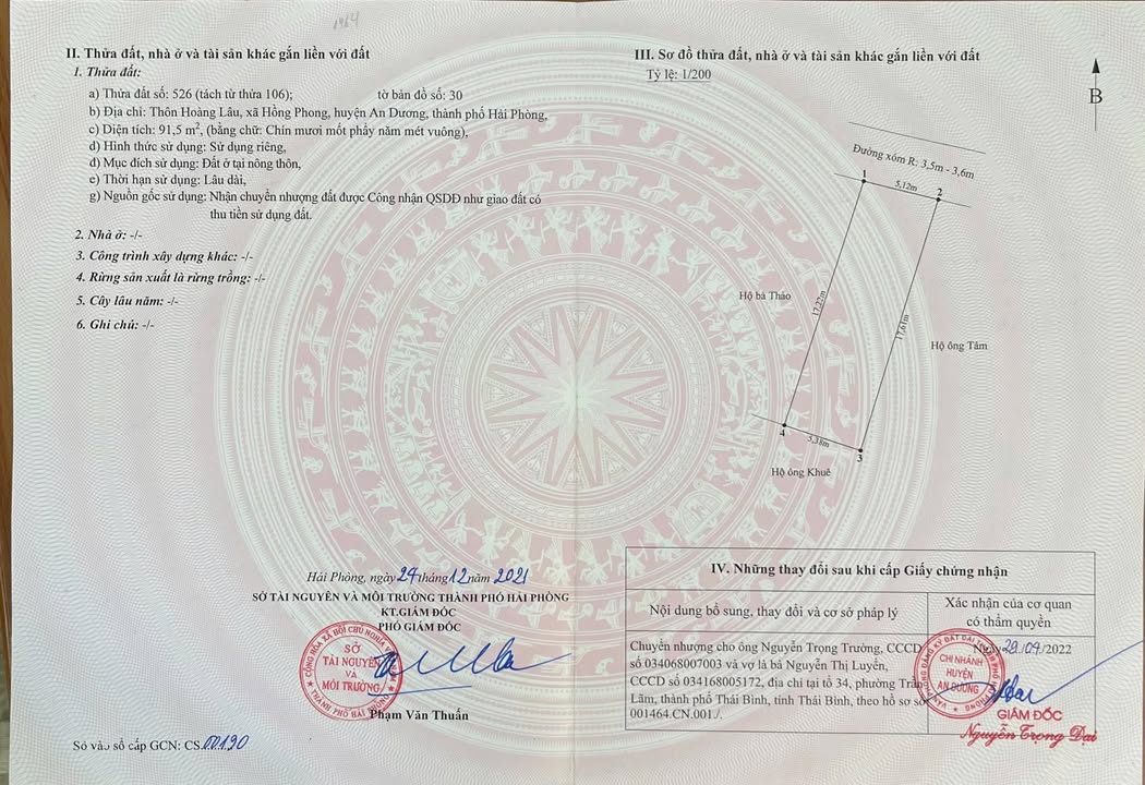 Đất nền khu phố Hoàng Lâu, An Dương 90m² giá 2.5 tỷ - Đầu tư lý tưởng cho Tết này!