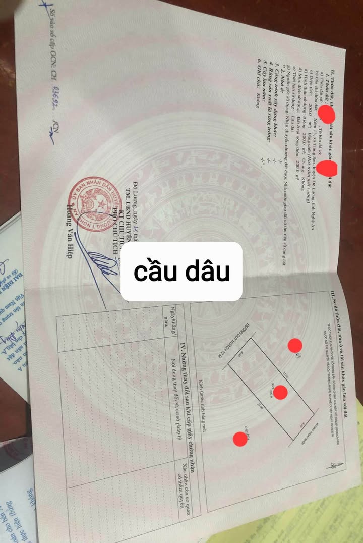 Đất nền 200m² tại Khu đô thị Cầu Dâu, Đô Lương giá 2.6 tỷ - Cơ hội đầu tư tuyệt vời!