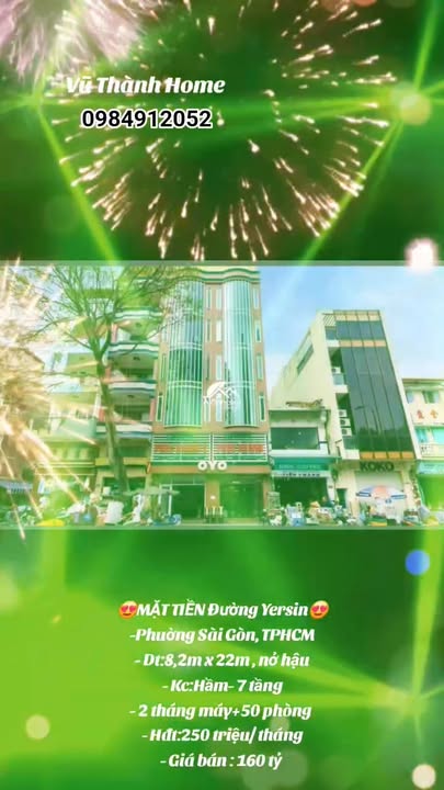 FrontHouse đường Yersin, phường Sài Gòn, quận 1, TP. HCM 180.4m² giá 160 tỷ - Đầu tư sinh lời cao!