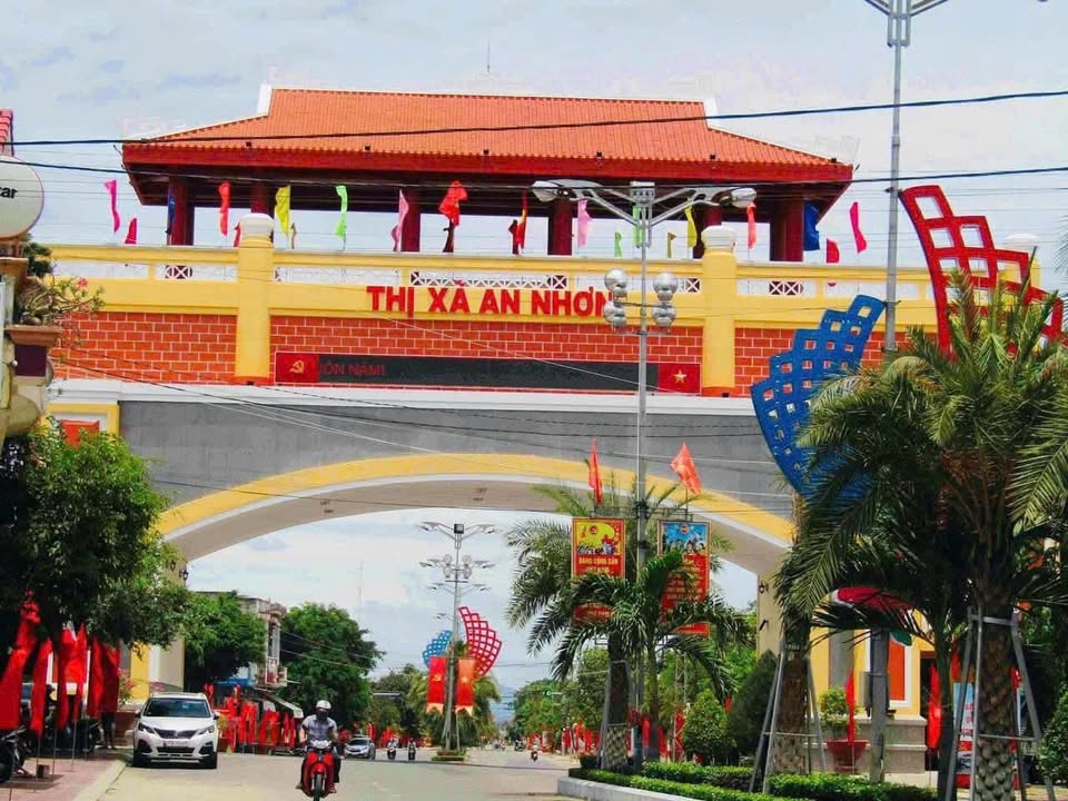 Đất mặt tiền đường Lê Hồng Phong, An Nhơn 96m² - Gần khu Hành Chính, giá thương lượng!