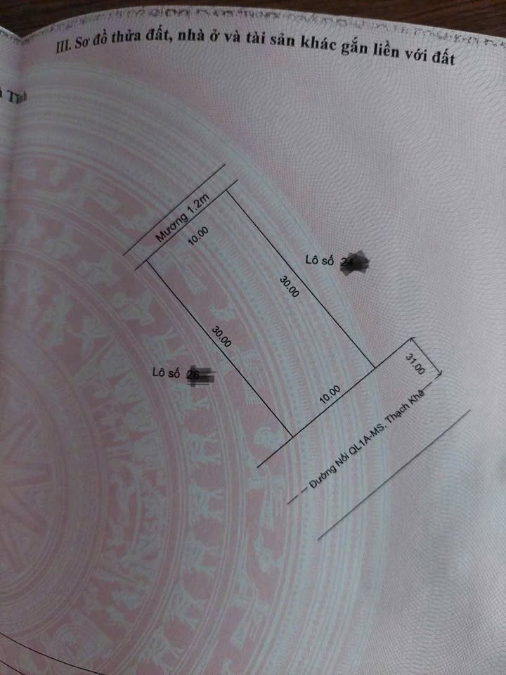 Đất nền mặt tiền Quốc Lộ 1A, Cẩm Xuyên, 300m² - Cơ hội đầu tư hiếm có!