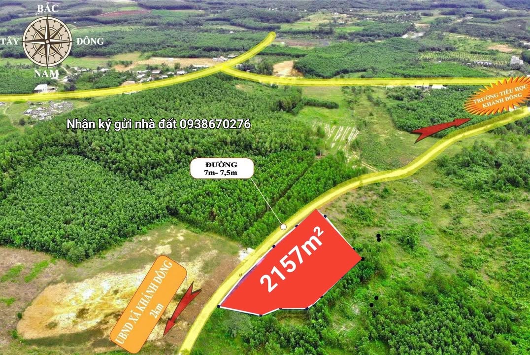 Đất Khánh Đông 2157m² giá 2.85 tỷ - Đầu tư sinh lời ngay!