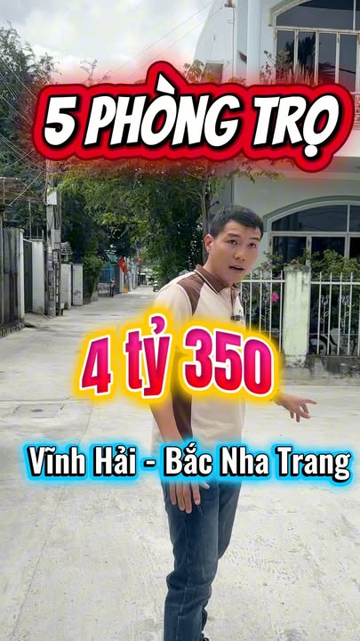 Đất có sẵn dãy trọ 5 phòng tại Vĩnh Hải, Nha Trang 107m² - Đầu tư sinh lời ổn định!