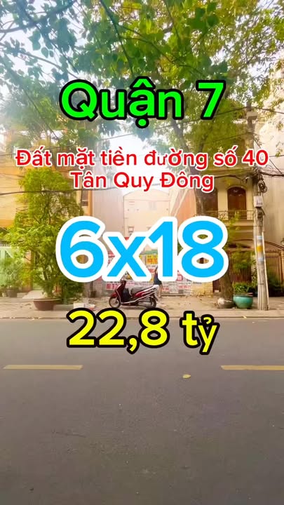 Đất nền mặt tiền KDC Tân Quy Đông Q7 108m² giá 22.8 tỷ - Đầu tư sinh lời lý tưởng!