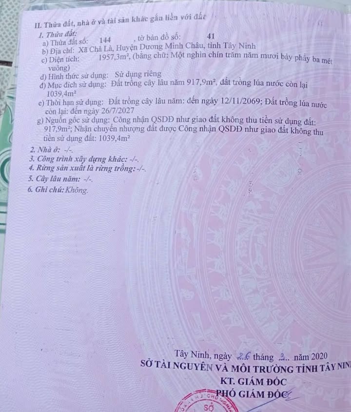 Đất nền Dương Minh Châu 1620m² giá 6x triệu - Cơ hội đầu tư tiềm năng!