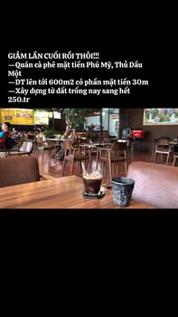 Quán cà phê mặt tiền Phú Mỹ, Thủ Dầu Một 600m² - Giá thuê chỉ 15 triệu/tháng!