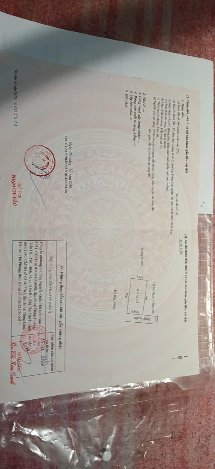 Đất lô Lương Khê Tràng Cát 41m² giá 920 triệu - Cơ hội đầu tư tuyệt vời!