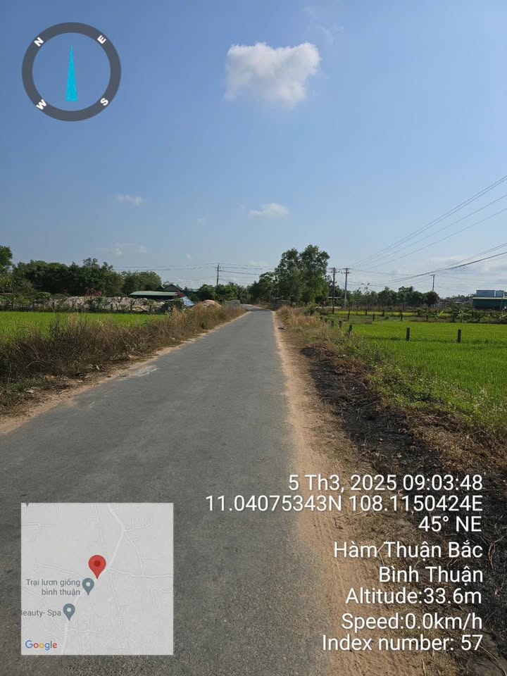 Đất Lúa Quy Hoạch Thổ Cư 3,5 Sào Thị Trấn Ma Lâm - Giá Chỉ 850 Triệu