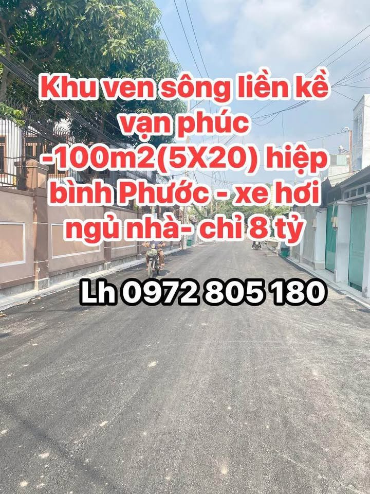 Nhà riêng Thủ Đức 100m² giá 8 tỷ - Yên tĩnh ven sông Sài Gòn