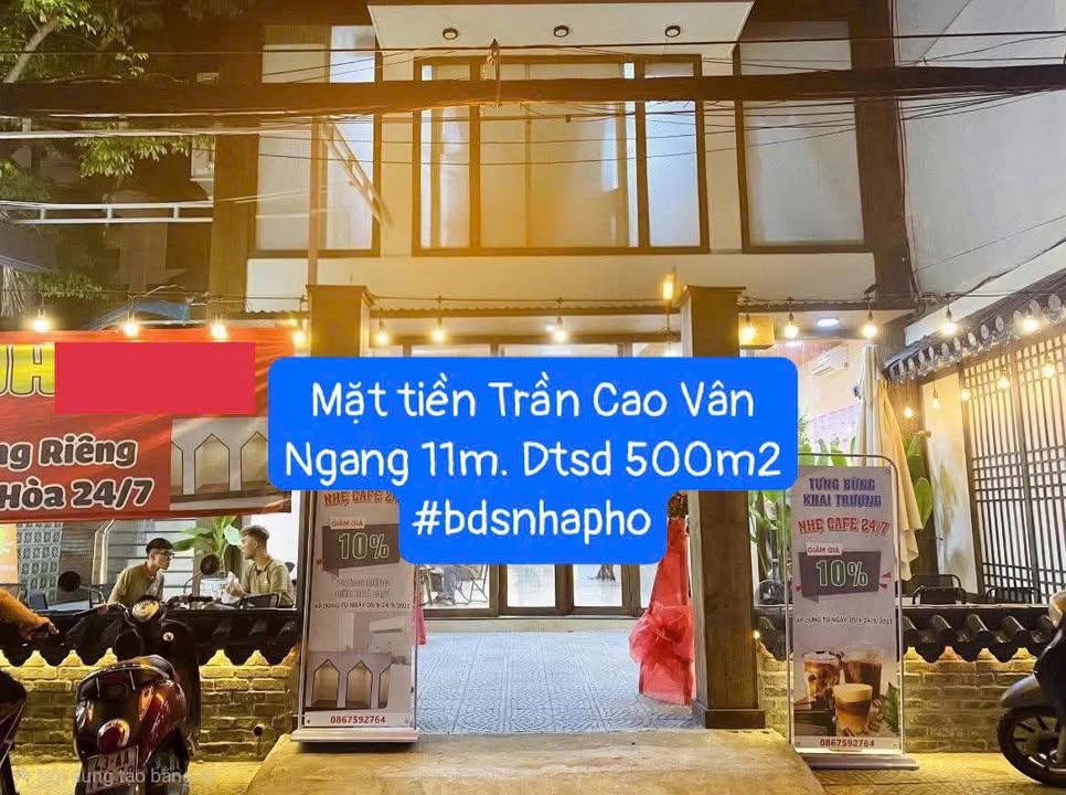Cho thuê nhà mặt tiền Trần Cao Vân 300m² giá 40 triệu - Phù hợp kinh doanh mọi loại hình!