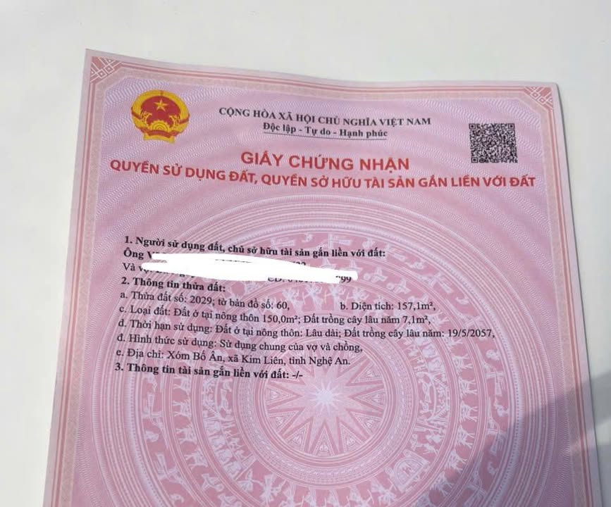 Đất nền Kim Liên 157m² giá 1 tỷ - Cơ hội đầu tư hấp dẫn!