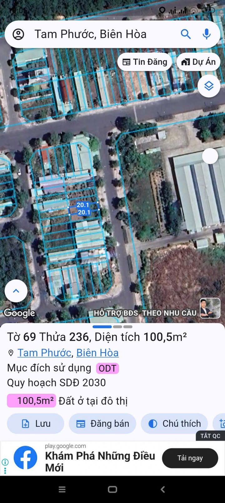 Đất nền Tam Phước Biên Hòa 201m² giá 4.25 tỷ - Cơ hội đầu tư tuyệt vời!