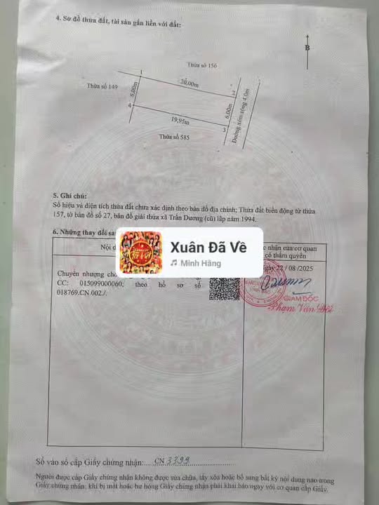 Đất nền Trấn Dương Vĩnh Bảo 120m² giá 1 tỷ - Đón đầu khu công nghiệp