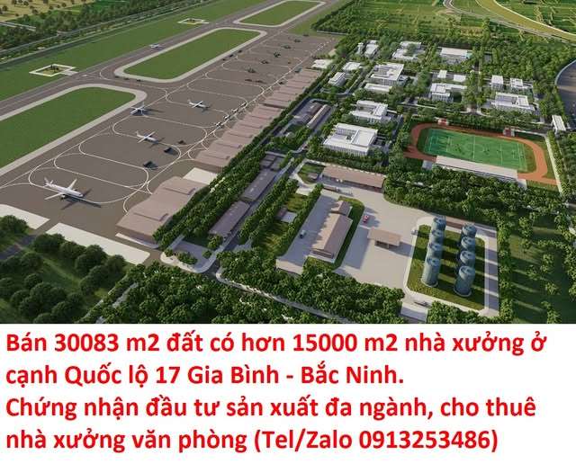Kho nhà xưởng 15.000m² và đất 30.083m² tại Gia Bình, Bắc Ninh - Cơ hội đầu tư tuyệt vời!