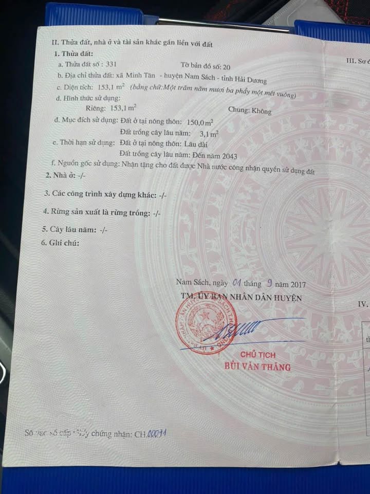 Đất nền thổ cư Uông Thượng - 153.6m² giá tốt, vị trí đắc địa!