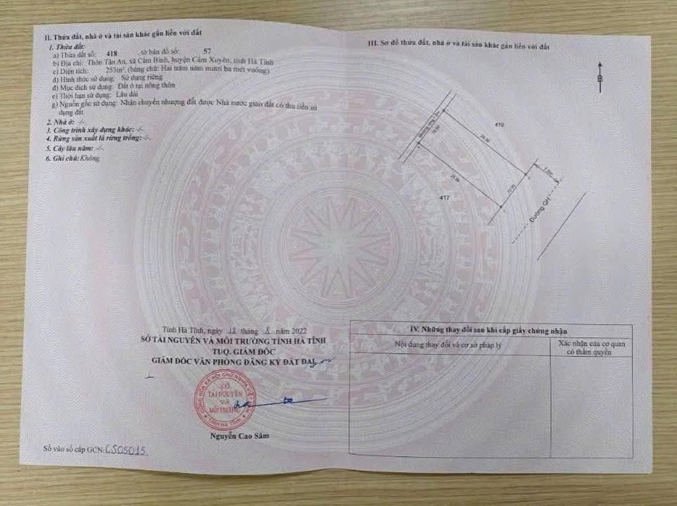 Đất nền Cẩm Bình 250m² giá 1 tỷ - Đầu tư sinh lời hấp dẫn!