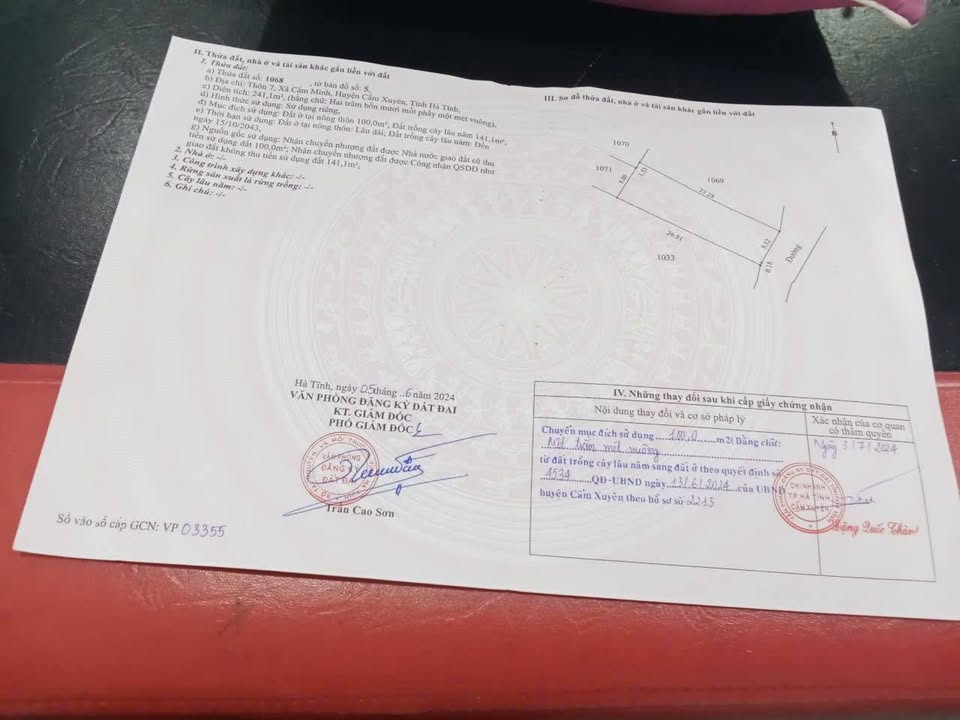 Đất thổ cư Cẩm Minh 208m² giá thương lượng - Tiềm năng đầu tư cao!