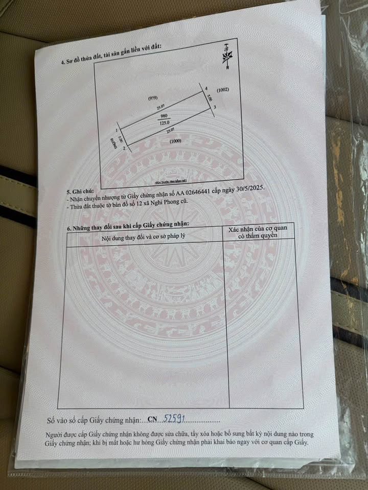 Đất Nghi Phong 125m² giá 2 tỷ - Sổ hồng chính chủ, gần đường liên xã!