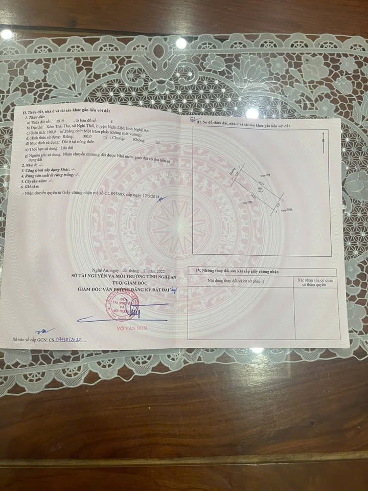 Đất nền Nghi Thái, Nghi Lộc 100m² giá 1.8 tỷ - Đường rộng, vị trí đẹp!