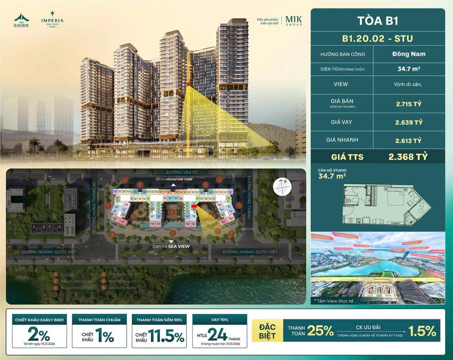 Bất động sản Bãi Cháy Hạ Long 34m² giá 2.368 tỷ - Đầu tư sinh lời hiệu quả!