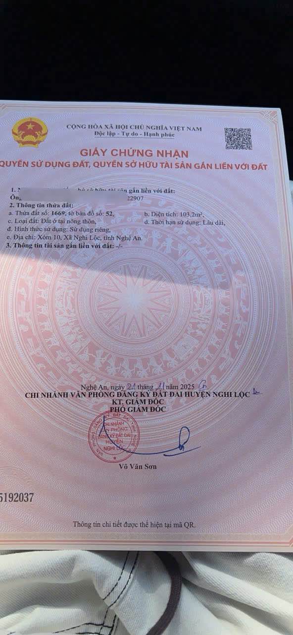 Đất nền Nghi Trung 103m² giá 970 triệu - Đường ô tô vào tận nơi!