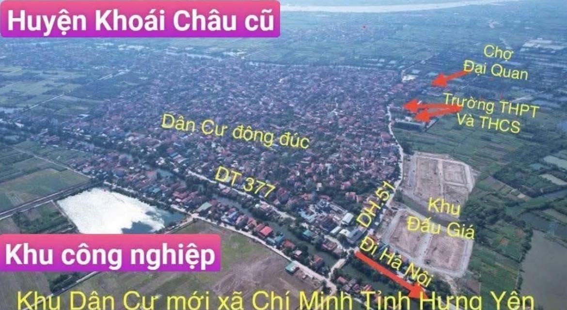 Đất nền Đại Hưng Khoái Châu 102m² - Giá tốt, sổ đỏ chính chủ
