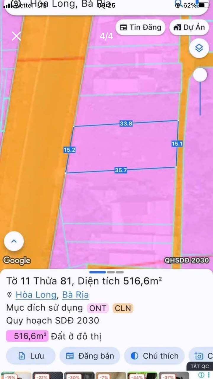 Đất nền Hòa Long Bà Rịa 136m² giá 2.55 tỷ - Vị trí đắc địa, tiện ích xung quanh!