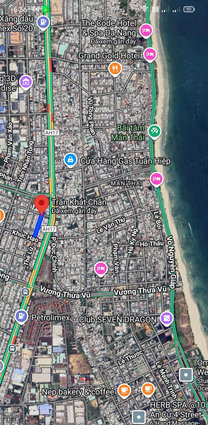 Đất mặt tiền Trần Khát Chân, Sơn Trà, Đà Nẵng 100m² giá 7.9 tỷ - Cơ hội đầu tư tiềm năng!